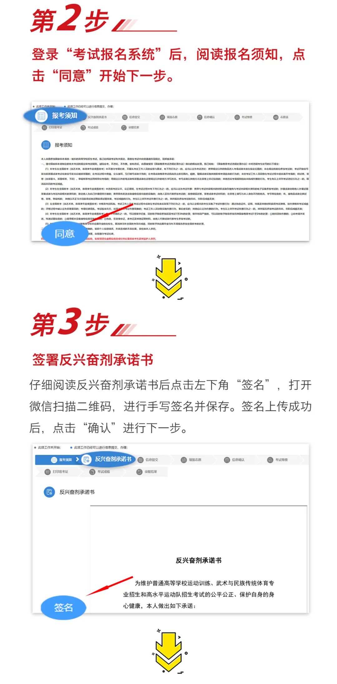 2022普通高等学校运动训练、武术与民族传统体育专业（高水平运动队）考生报名流程